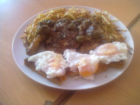 Piritott csirke Marengó módra